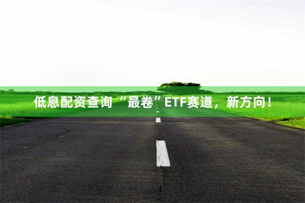 低息配资查询 “最卷”ETF赛道，新方向！